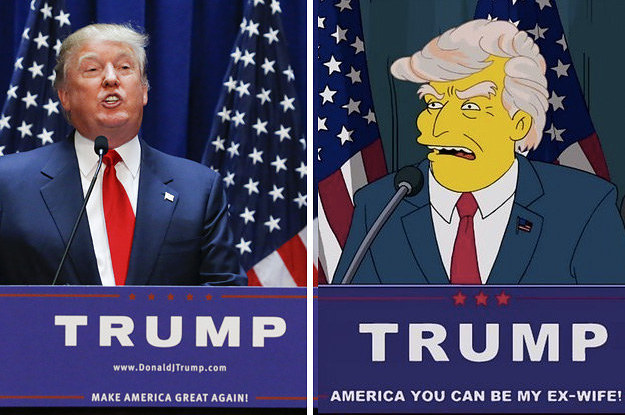 trump and simpsons