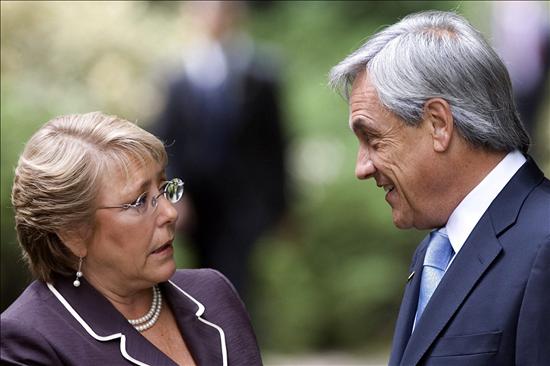 piñera y bachelet