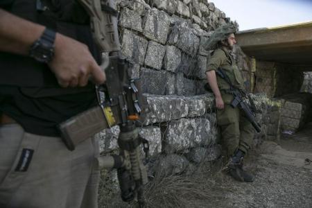 Imagen de archivo de un soldado israelí en la base militar de Altos del Golán